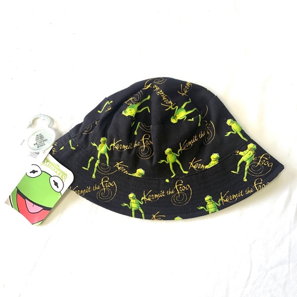 Disney Accessories - 2023 Disney Parks The Muppets Kermit the Frog Bucket Sun Hat Adult - NEW